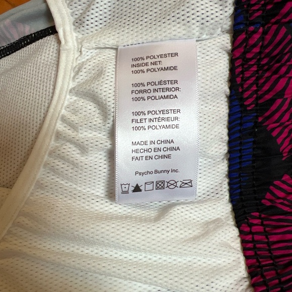 NWT PSYCHO BUNNY MENS CARDEN SWIM SHORTS Men's XL ACP Lined - Picture 7 of 10